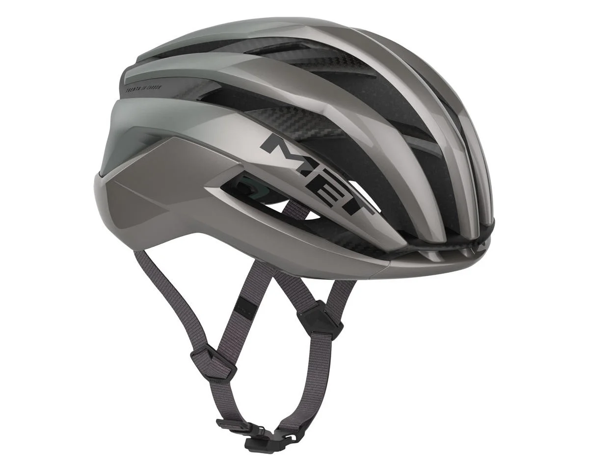 Met Trenta 3K Carbon MIPS Road Helmet (Opal Grey) (L) - view 4
